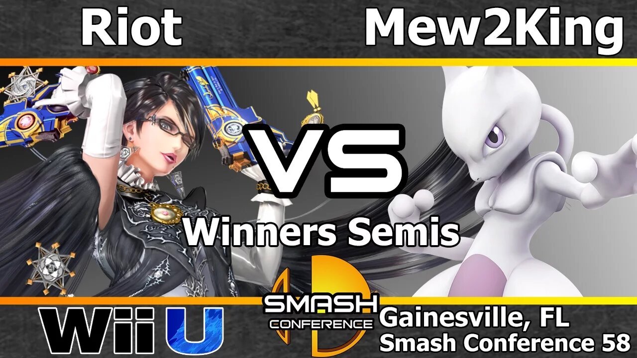 Riot (Bayonetta) vs. COG MVG|Mew2King (Mewtwo) - Winners Semis - SC58