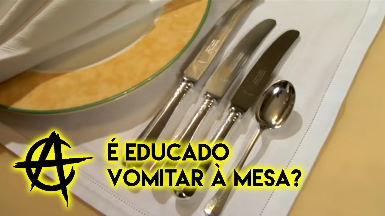 É educado vomitar à mesa?