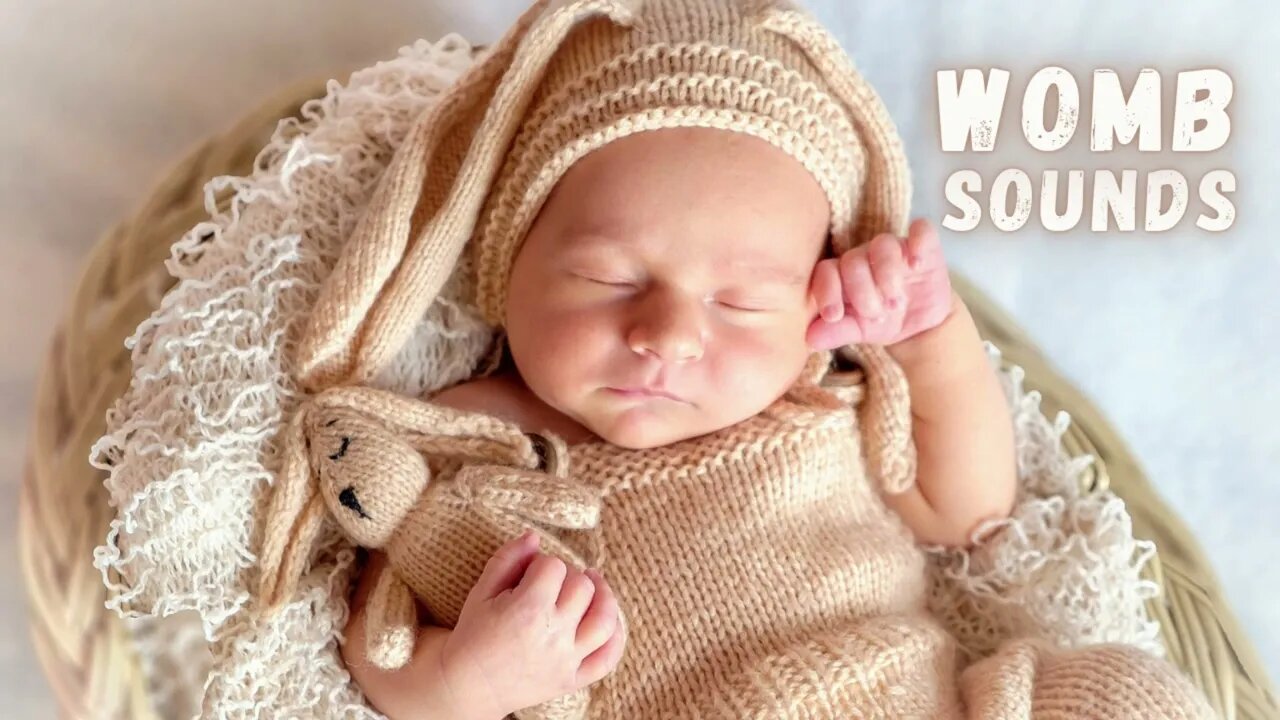 Som do Útero faz o Bebê Dormir Rapidamente | Womb Sounds, Baby Sleeps Instantly (Black Screen)