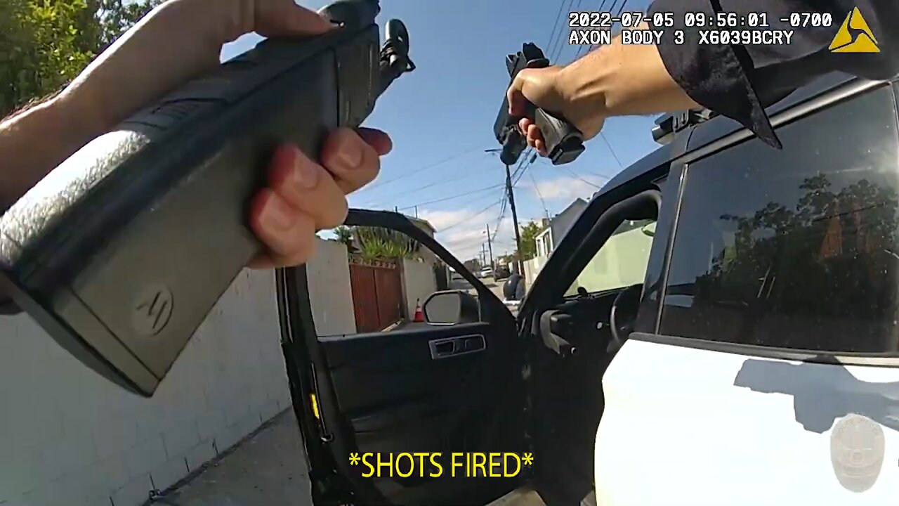 Bodycam video shows LAPD shoot man with gun - Los Angeles police Reginald Humphrey shooting fatality