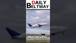 Wow! wheel Falls Off Jumbo Jet During Takeoff! #shorts #shortsvideo