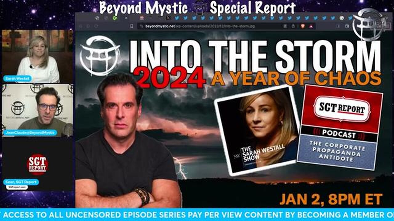 INTO THE STORM: 2024 A YEAR OF CHAOS WITH SARAH WESTALL & SGTREPORT