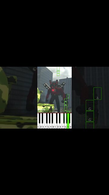 skibidi toilet 32 (@DaFuqBoom) - Octave Piano Tutorial