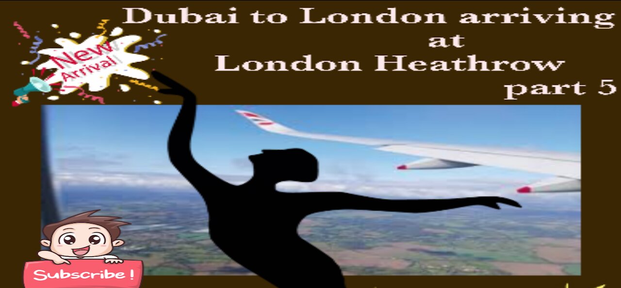 Dubai to London flight view, arriving at London Heathrow part 5