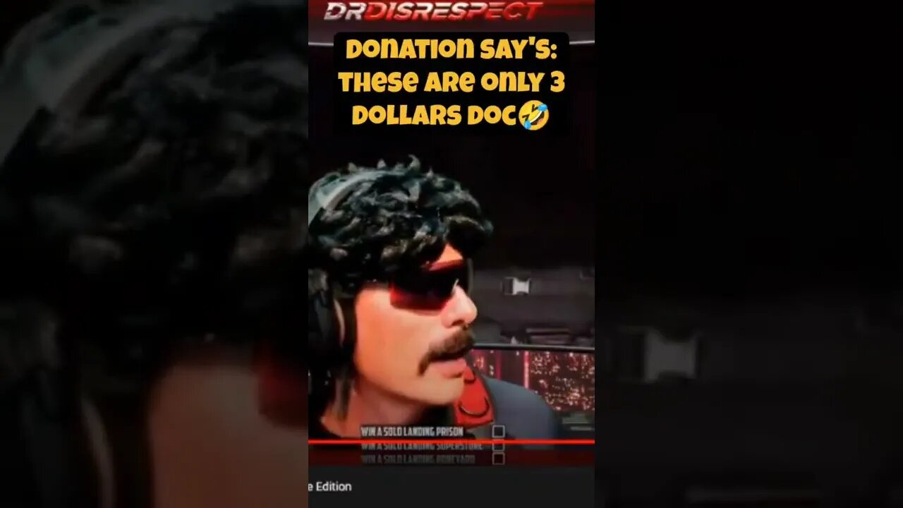 DOC WAS 😡 MAD WITH MY DONATION 🤣 #drdisrespect #shorts #warzone #drdisrespectshorts