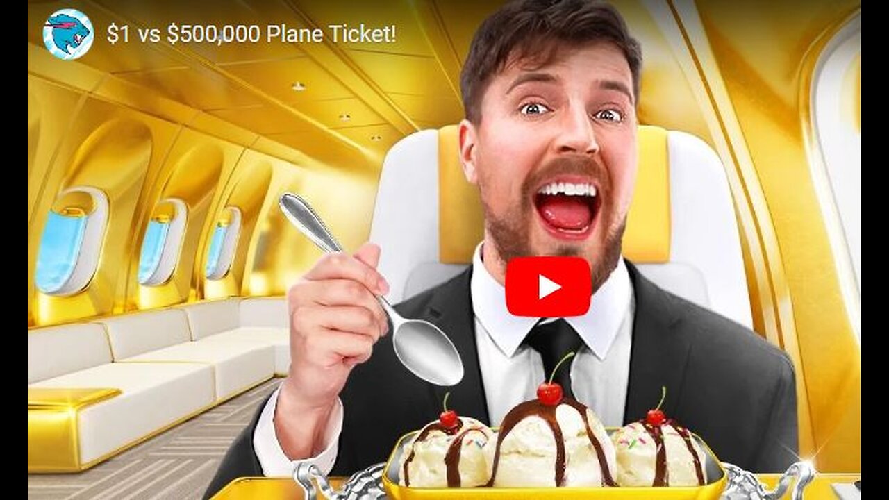 $1 vs $500,000 Plane Ticket!