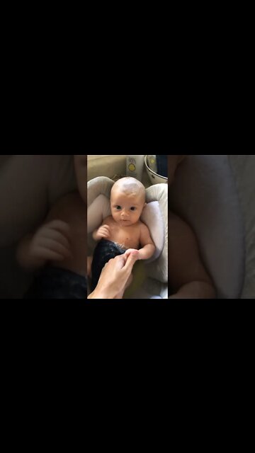 Cute adorable baby 🤩 funny baby playing, laughing, dancing, with mamma at home