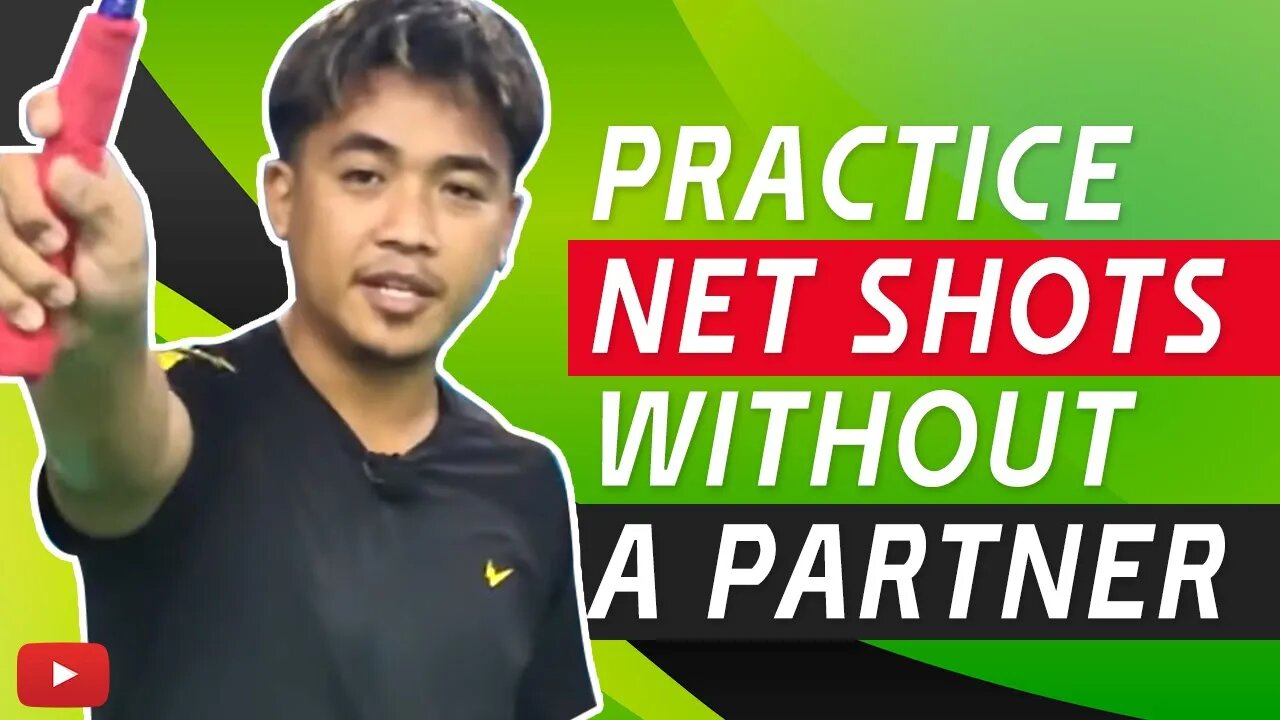 Practice nets shots without a partner Badminton Tips Fikri fazrin Indonesian with English Subtitles