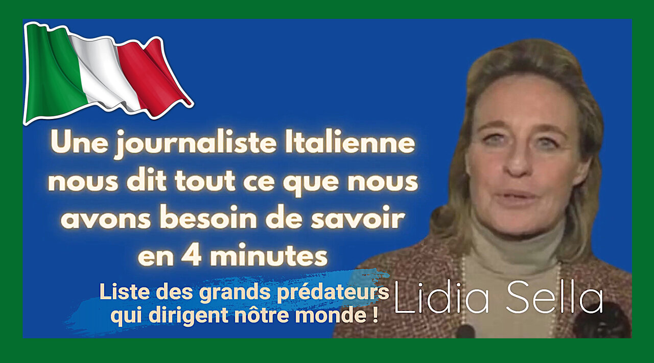 Qui sont nos grands "prédateurs" qui "pourrissent" nos vies ? Lidia SELLA (Hd 1080)