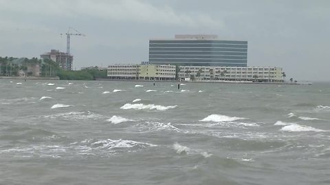 Severe weather at the Courtney Campbell Causeway