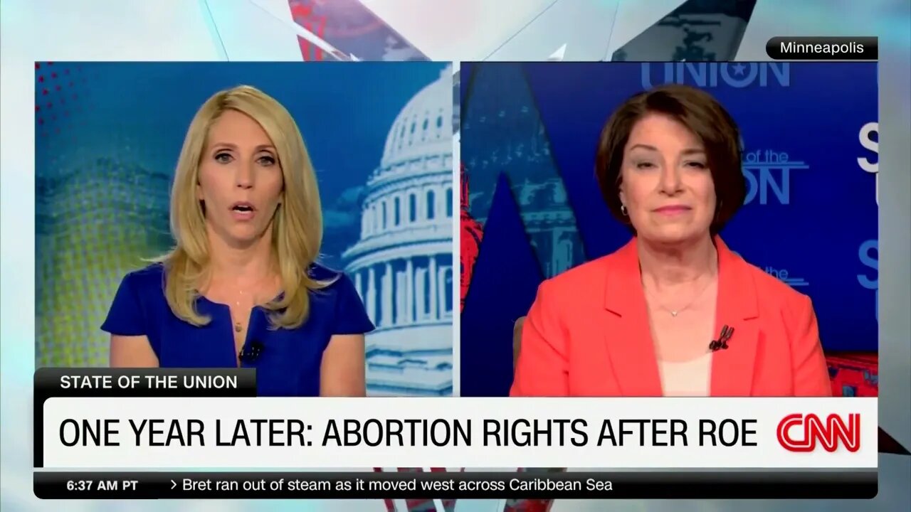 Senator Amy Klobuchar, Pressed On ANY Abortion Restrictions, Will Only Say She Supports Roe v Wade