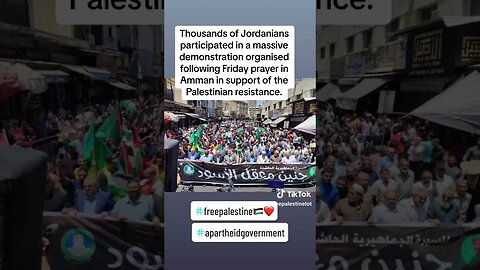 How 1000’s Of Jordanians Rallied In Support Of Palestinian Resistance