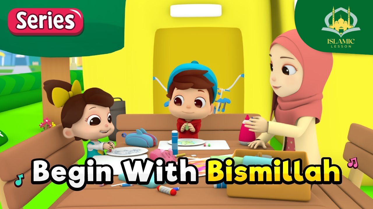 Omar & Hana | Begin With Bismillah | Islamic Cartoon | Nasheed | Islamic Lesson