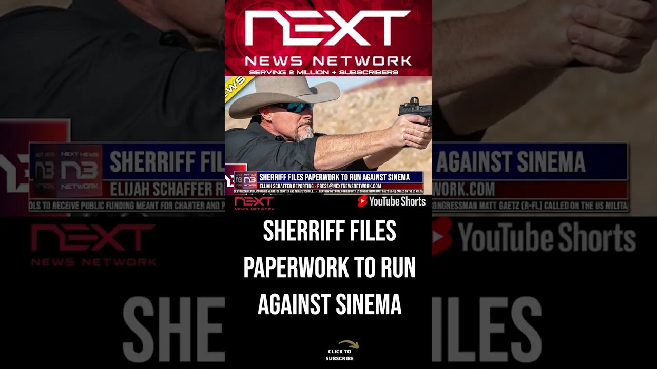 Sherriff Files Paperwork to Run Against Sinema #shorts