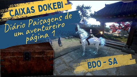 Diário Paisagens de um aventureiro livro 5 página 1 - caixas dokebi