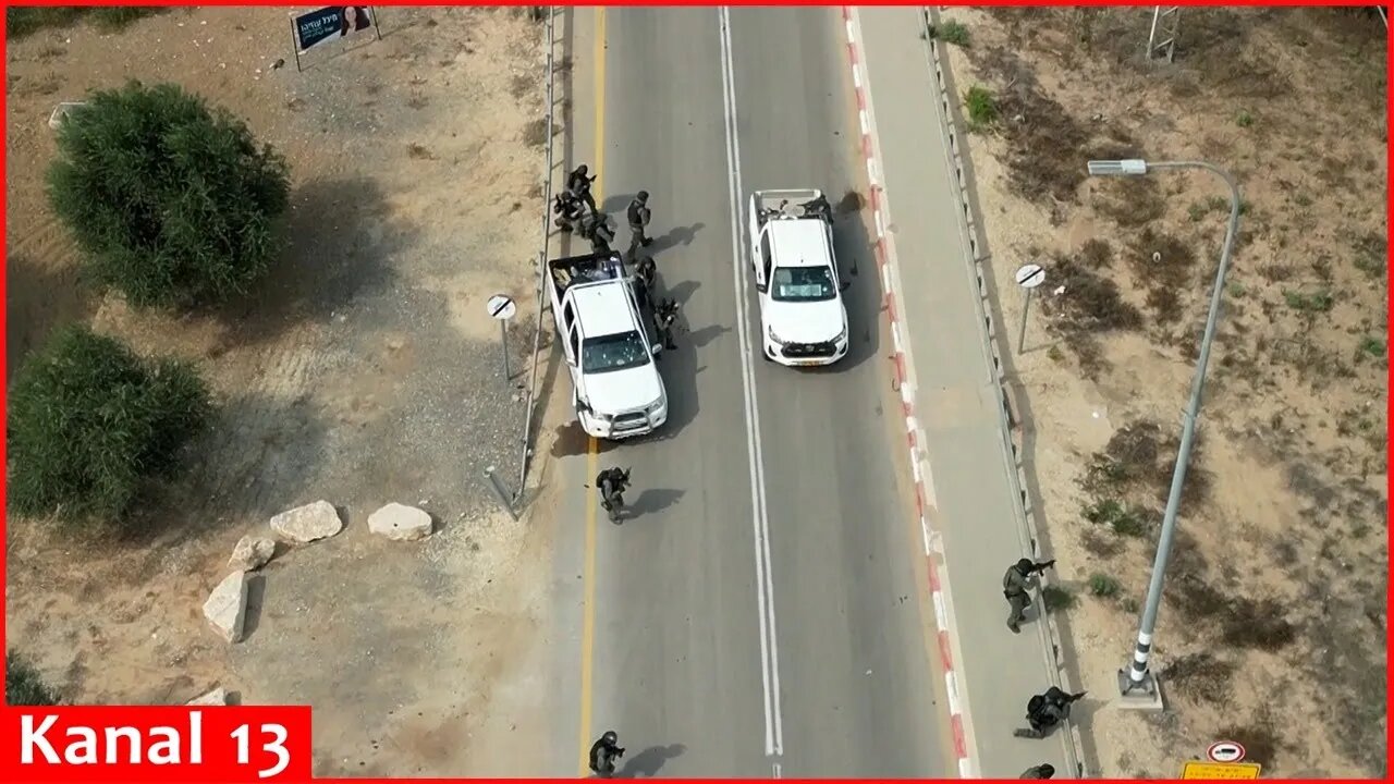 Israeli army shared unprecedented footage of a Hamas attack on Israel