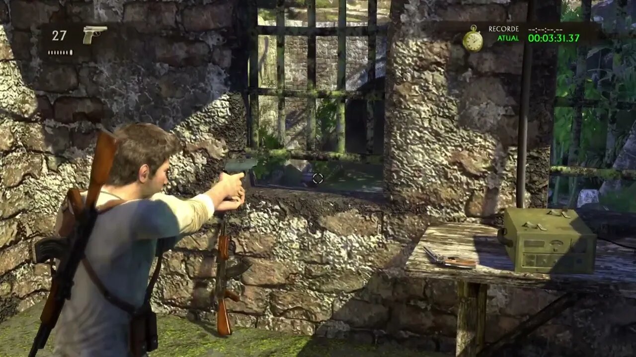 Dinamitador triplo! - Elimine 3 inimigos com 1 explosão - Uncharted: Drake's Fortune