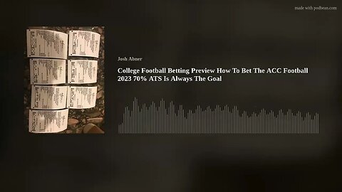 College Football Betting Preview How To Bet The ACC Football 2023 70% ATS Is Always The Goal