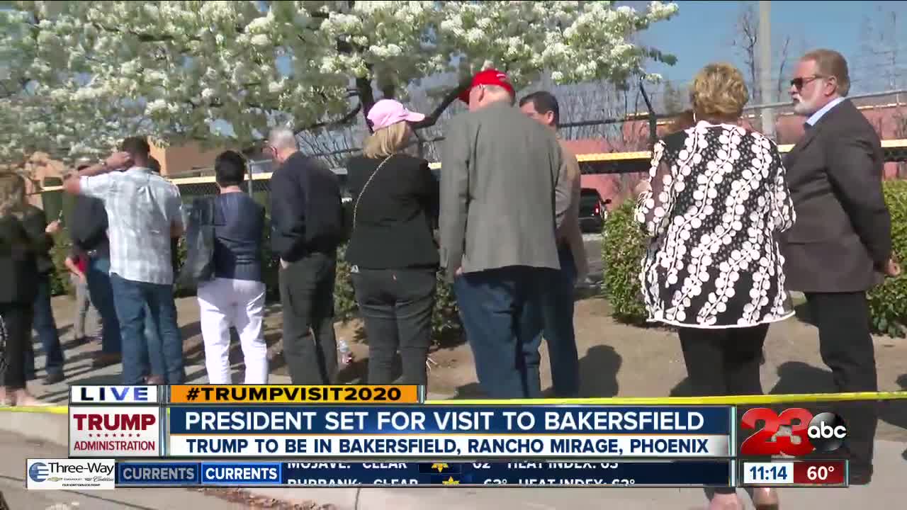 President set for visit to Bakersfield