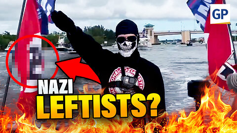 Leftists Flying NAZI Flag Gets EMBARRASSED at Trump Boat Parade