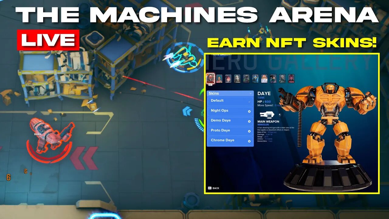 THE MACHINES ARENA: EARN NFT SKINS! SEASON 1 RONIN NETWORK $RON