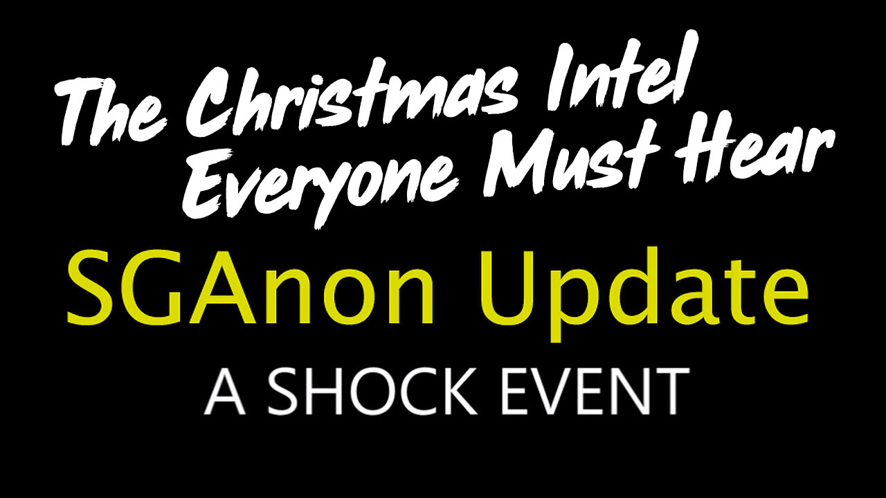 SG Anon Attack Incoming "The Christmas Intel Everyone Must Hear!"