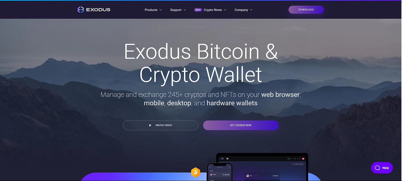 Exodus Wallet Set up