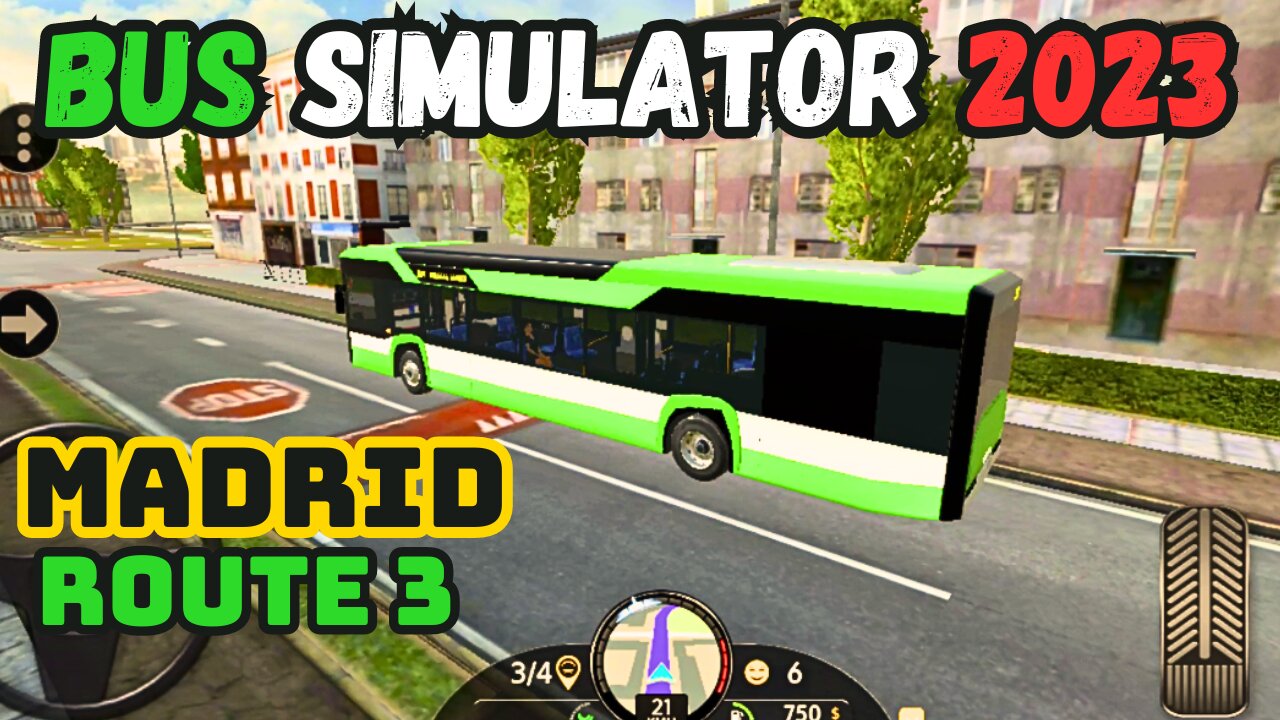 Bus Simulator 2023 City Exploration and Passenger Fun Bus Simulator 2023 Madrid Route No 3