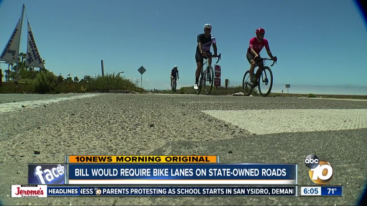 Bill could require bike lanes on state-owned roads