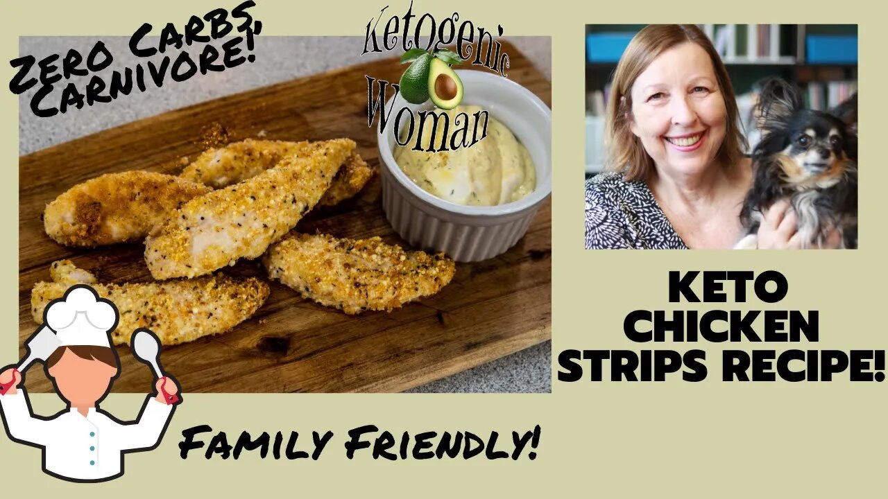 Keto Chicken Strips in Air Fryer (or Oven) | Family friendly Carnivore Diet Recipe