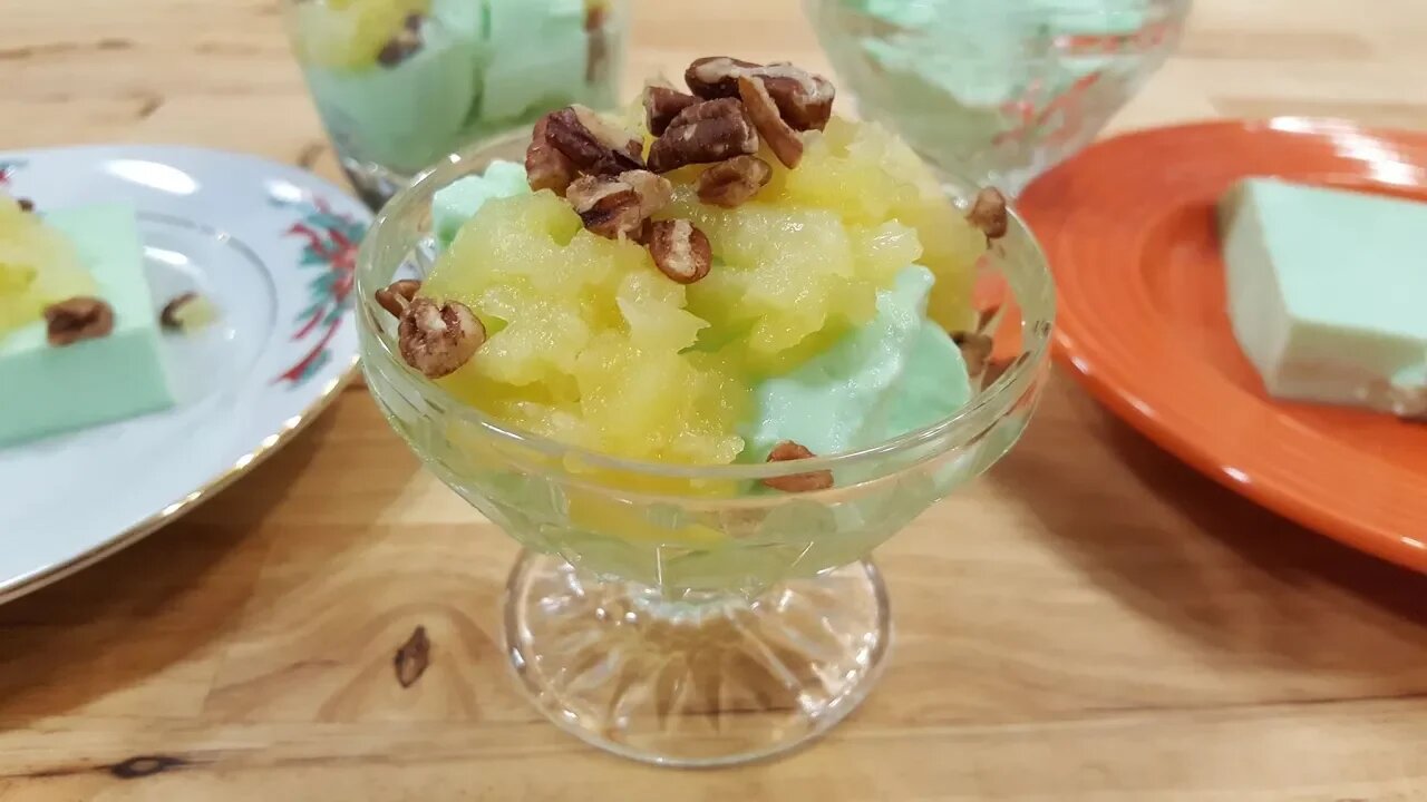 Forgotten Dessert Of The 1950's - Lime Jello Dessert From Phyllis Stokes - The Hillbilly Kitchen