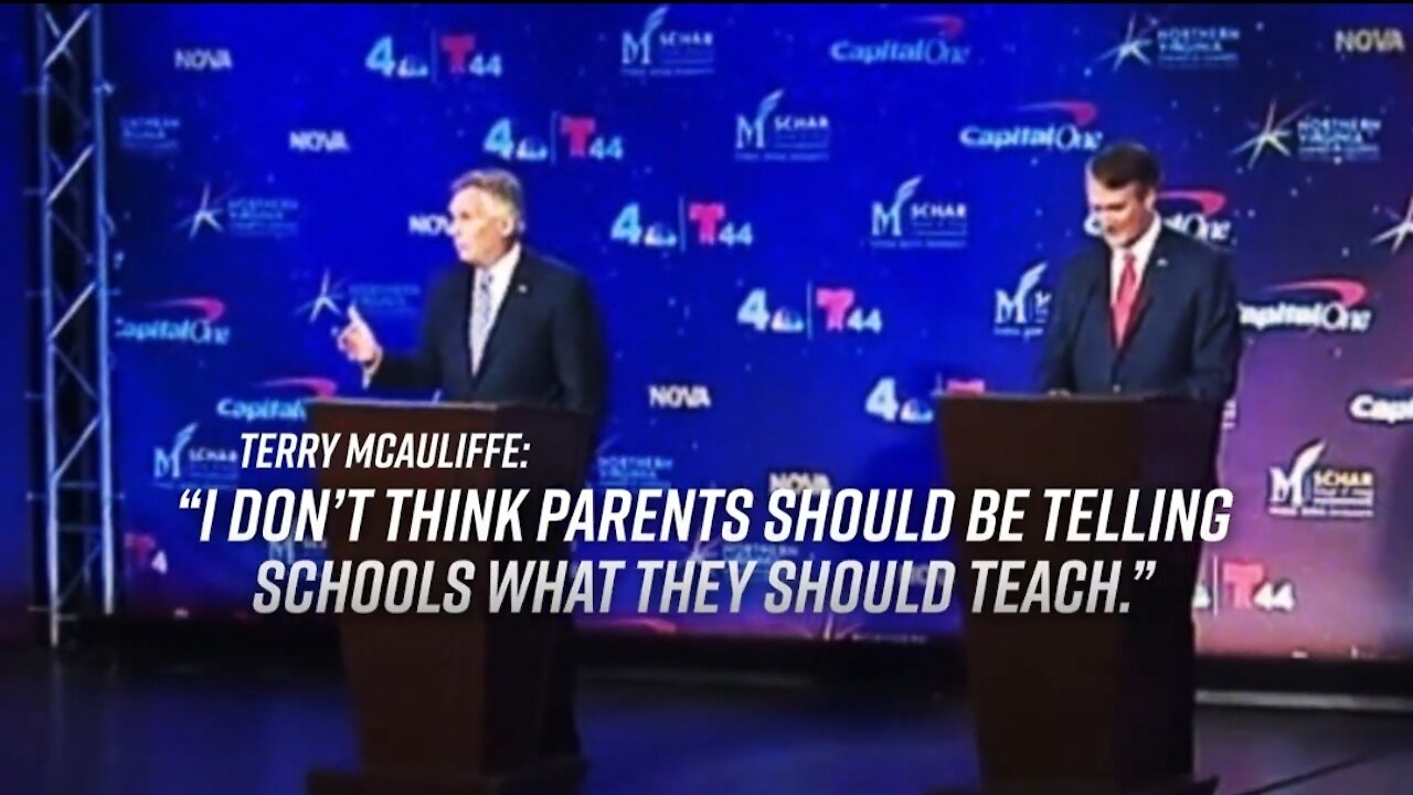 Glenn Youngkin Ad Hits McAuliffe On His Belief That Parents Should Have NO SAY in Kids Education