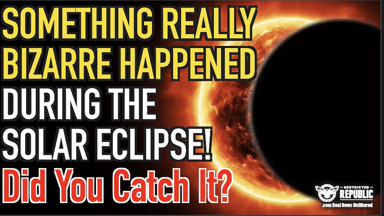 Something Really Bizarre Happened During The Solar Eclipse…Did You Catch It?