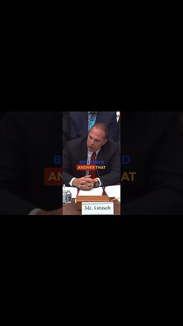 David Grusch at the UFO/ UAP Congressional Hearing🛸 #shorts #youtubeshorts