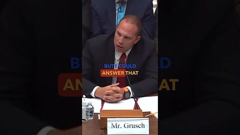 David Grusch at the UFO/ UAP Congressional Hearing🛸 #shorts #youtubeshorts