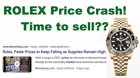 ROLEX PRICE CRASH!