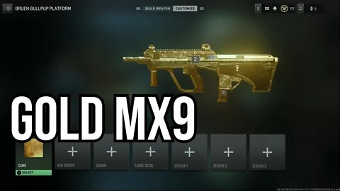 Unlocking the GOLD MX9 SMG in Call of Duty: Modern Warfare II