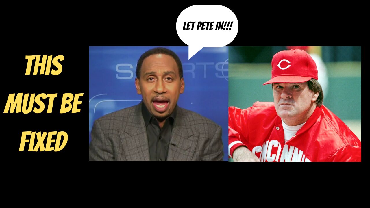 Stephen A Smith LOSES IT over Pete Rose's LIFETIME BAN