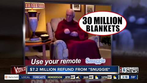 $7.2 million refund from Snuggie