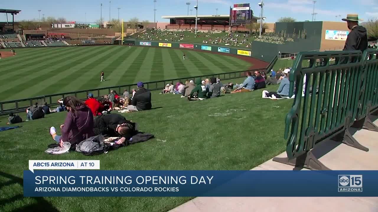 Spring Training opening day in Arizona