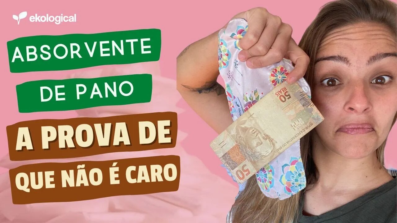 ABSORVENTE DE PANO | ELE NÃO É CARO E PODEMOS PROVAR!