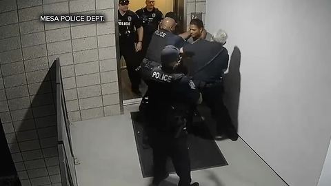 Mesa police chief speaks out on video showing officers punching suspect