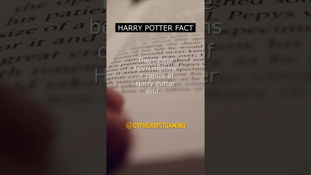 Did You Know How Many Copies of Harry Potter Were Sold? Let Me Know in the Comments👇🏾 #harrypotter