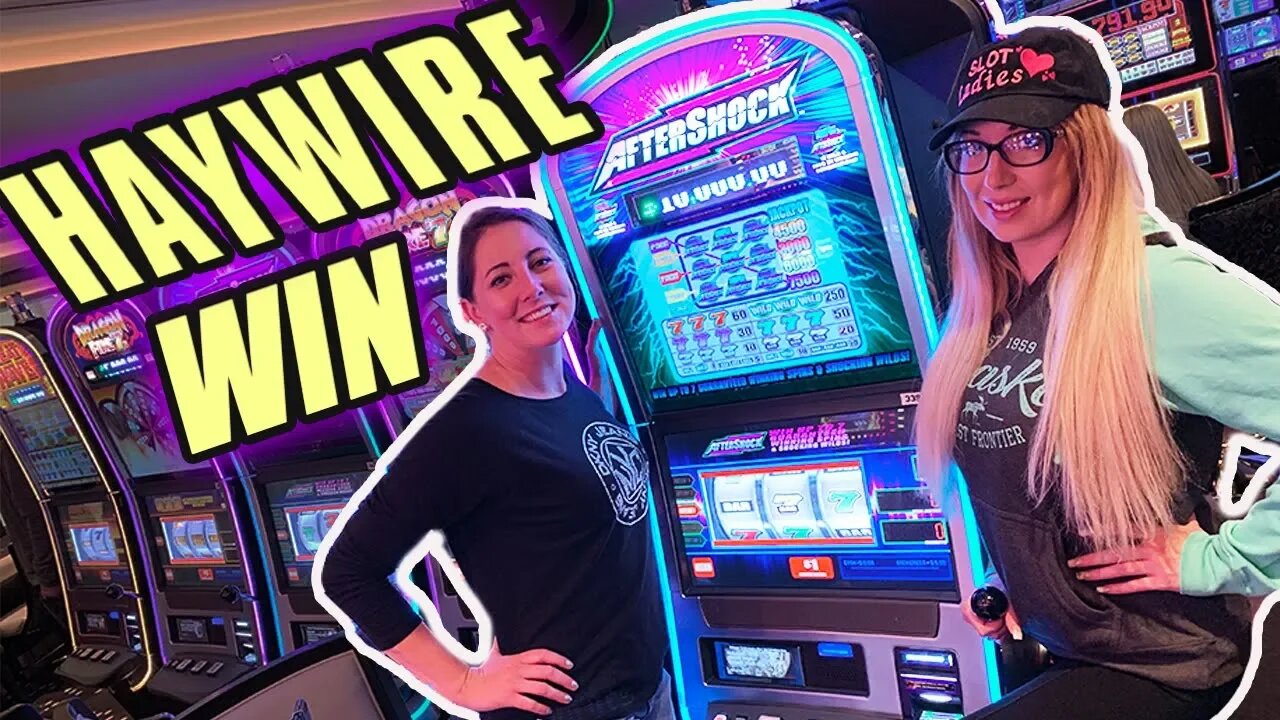 Slot Ladies HIT the AFTERSHOCK HAYWIRE! Laycee's Big Win! | Slot Ladies