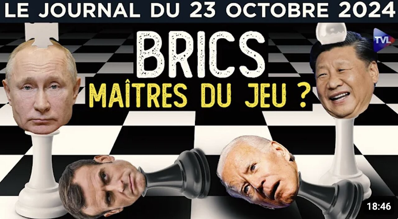 BRICS : Le vieux monde à l’ouest - JT de TVL du mercredi 23 octobre 2024