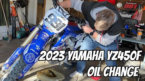 2023 Yamaha YZ450F Oil Change