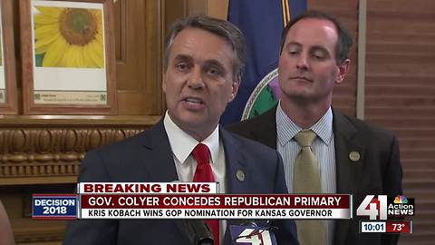 Colyer concedes race for GOP nomination for gov.