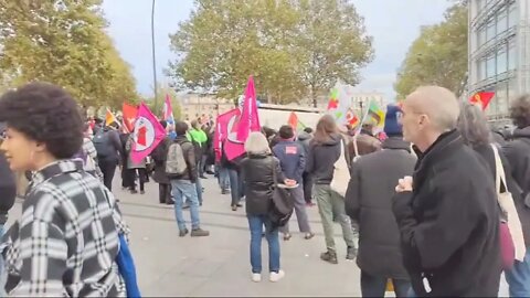 Paris - Rassemblement contre le congrès du RN