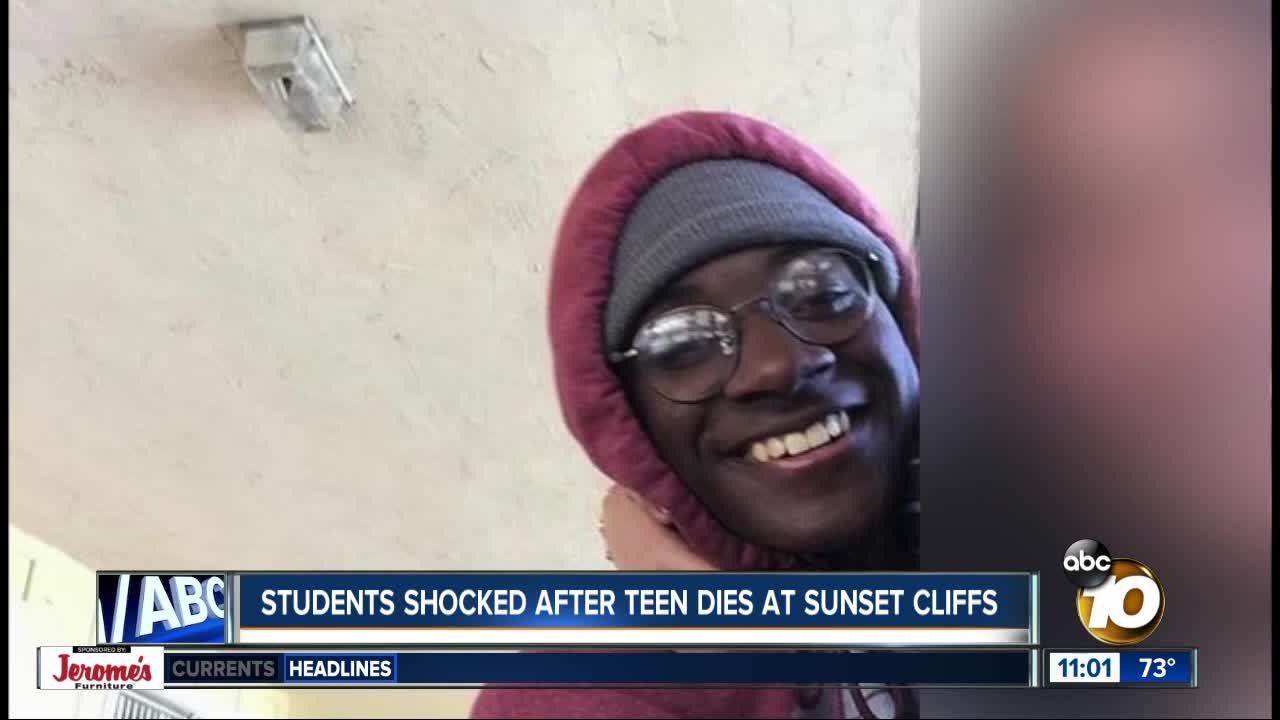 Classmates shocked after teen dies at Sunset Cliffs