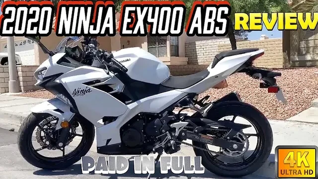 NINJA400 #01: Bought New "2020 Ninja 400 ABS" Pearl Blizzard White OVERVIEW & REVIEW(Project Bike)